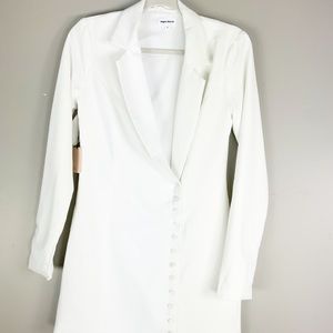 armida button blazer dress